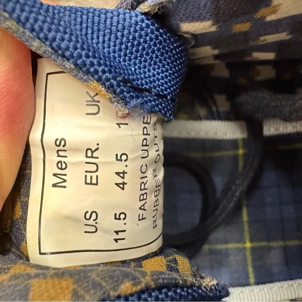 Ben Sherman Bristol Chukka Denim & Canvas Mid-Top Sneakers Size 11.5 Preppy Navy